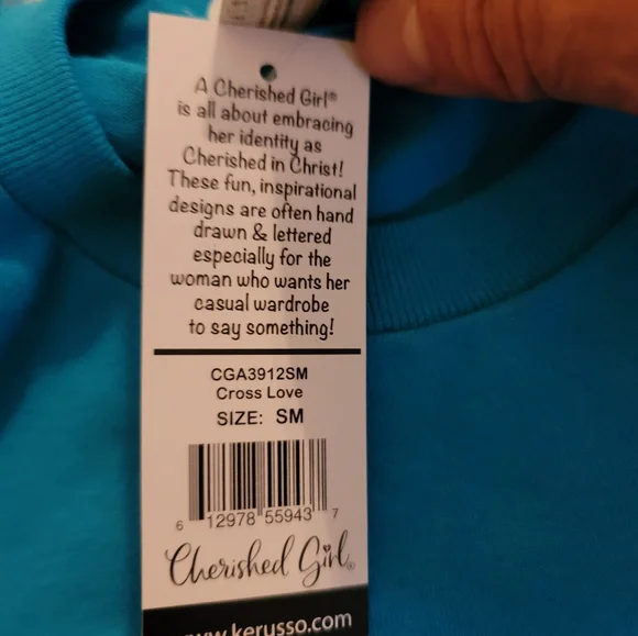 NWT blue cherished girl short sleeve t-shirt. - Picture 2 of 4